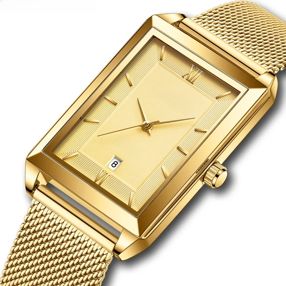 CRRJU Uhr Männer Top Marke Luxus Platz Goldene Quarz Edelstahl Wasserdichte Armbanduhr Relogio Masculino