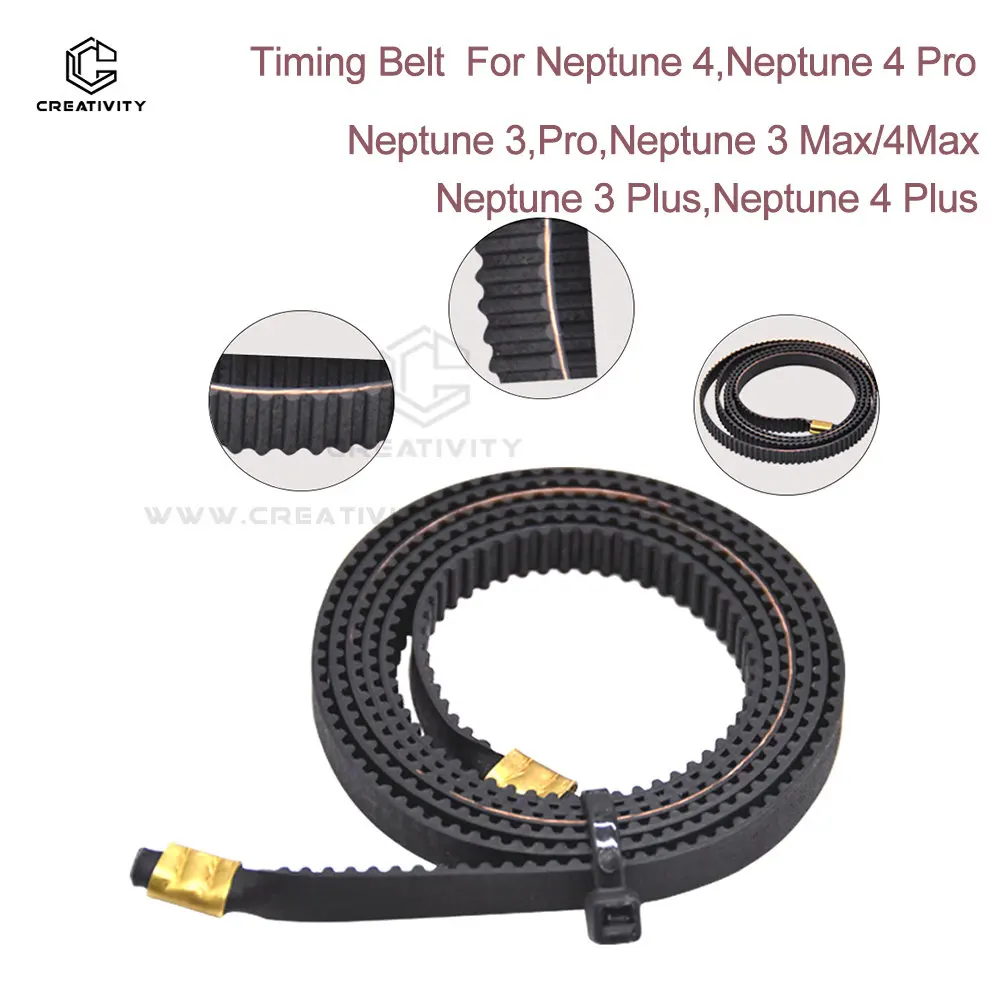 

For Neptune 4,Pro X-Axis Y Axis Synchronous Rubber GT2 Width 6mm Timing Belt Fit Neptune 4,3 Max Neptune 4 3 Plus Pro