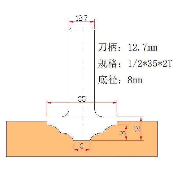 LIVTER Strumento per la lavorazione del legno Armadietto PCD diamantato Porta in legno Forma di linea Coltello per fiori Coltello per macchina per incidere CNC