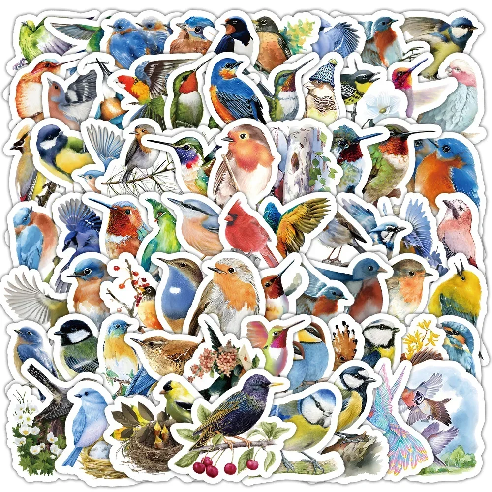 Pack d'autocollants mignons oiseaux Kawaii, fournitures de papeterie esthétique, Lot de fournitures de Scrapbooking pour enseignant d'école et de bureau, papier coréen Txt
