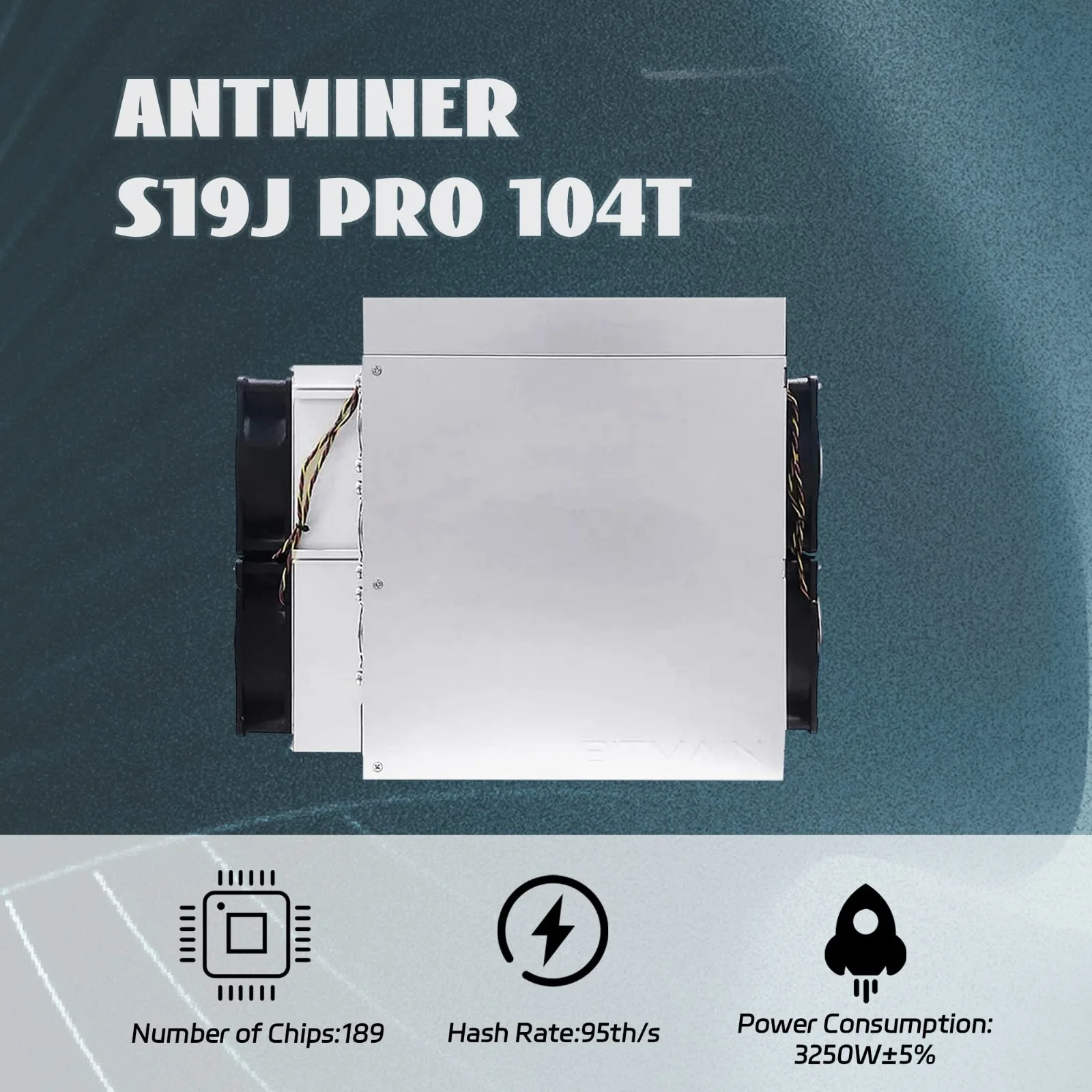 

BUY 2 GET 1 FREE Bitmain Antminer S19J Pro 104TH ASIC Bitcoin Miner