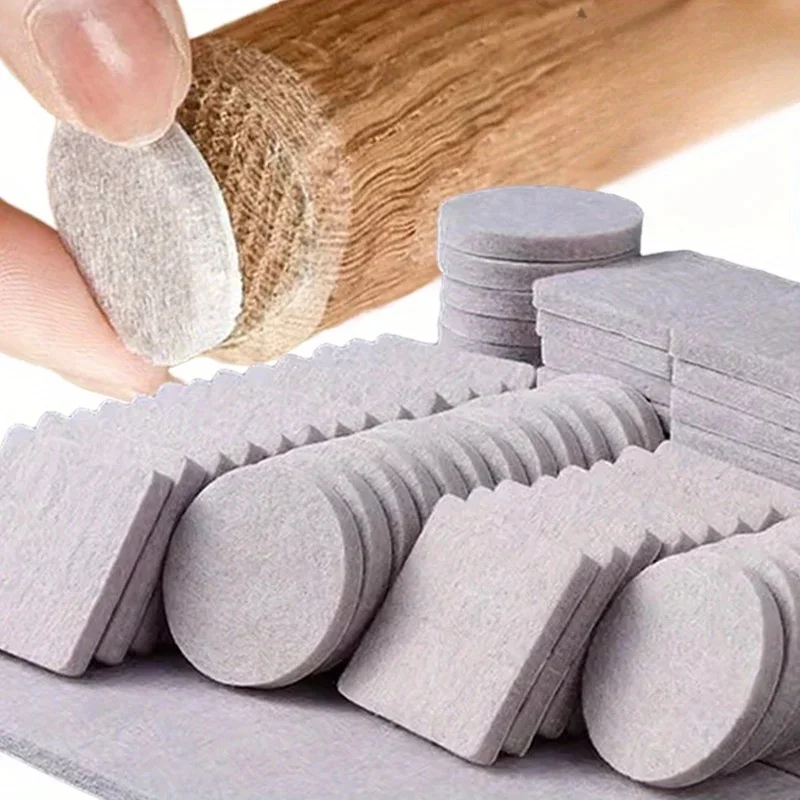 Coussinets de pieds de chaise en feutre, protection de sol ronde et carrée, auto-adhésifs pour pieds de Table et meubles, pare-chocs antidérapant, tapis de meubles