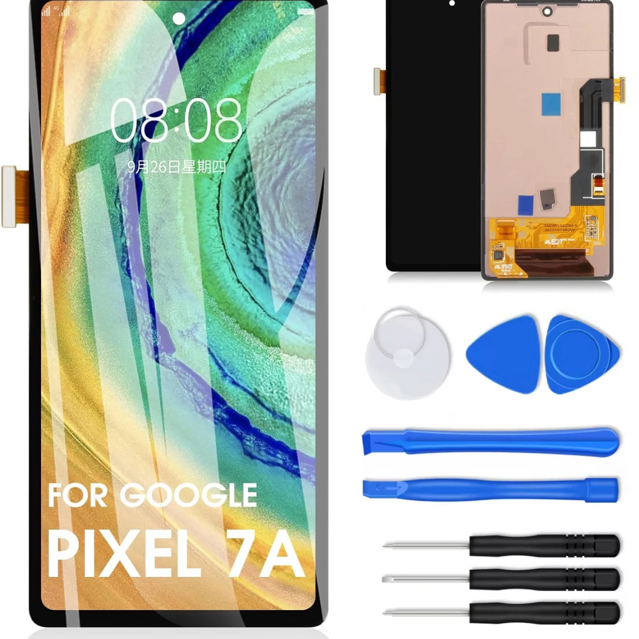 

6.1''Super AMOLED 7A For Google Pixel 7A Lcd Display Digital Touch Screen Replace For Google Pixel 7a GWKK3, GHL1X, G0DZQ Screen