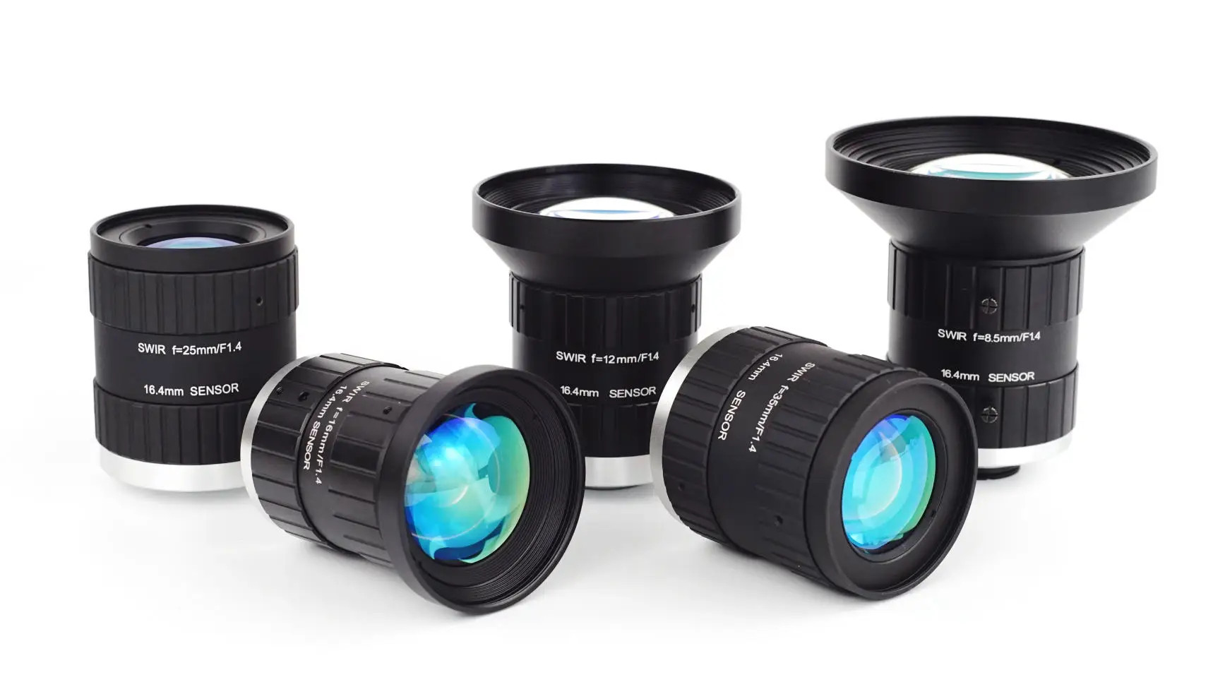 CCTV Lens 1 2MP SWIR Lens Ultra-high resolution lens C-Mount Multi-layer coating high transmittance Compact structur