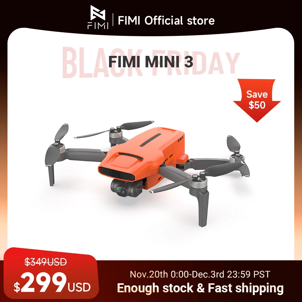 FIMI MINI 3 ใหม่Drone 4K 60fps AI Super Nightวิดีโอ 9Km 3 แกนGimbal 249G Ultralightการออกแบบสมาร์ทติดตามMini Pro Drone