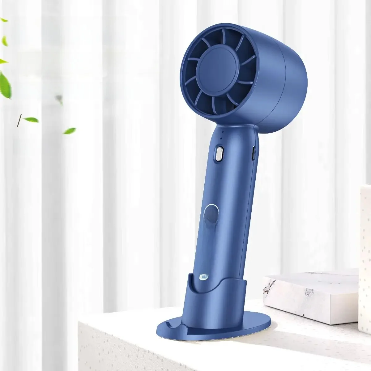 Turbo-Handventilator, USB-Aufladung, Mini-Outdoor-Tragbarer Leichter Tischventilator mit Langlebiger Akkulaufzeit