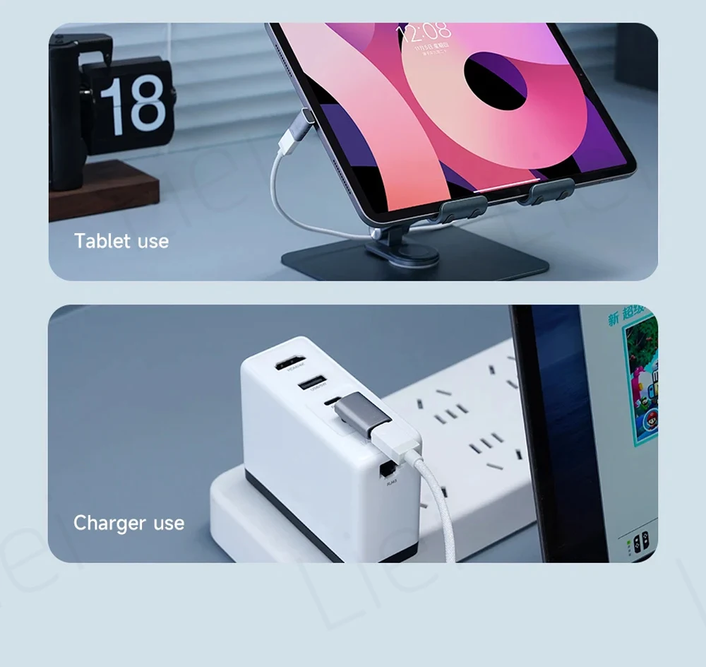 USB-C zu C Adapter 40Gbps 8K 60Hz USB-C Stecker auf Buchse 90-Grad-Winkelkonverter USB4 Adapter für Thunderbolt 4/3 MacBook Handy Tablet – Detail 15