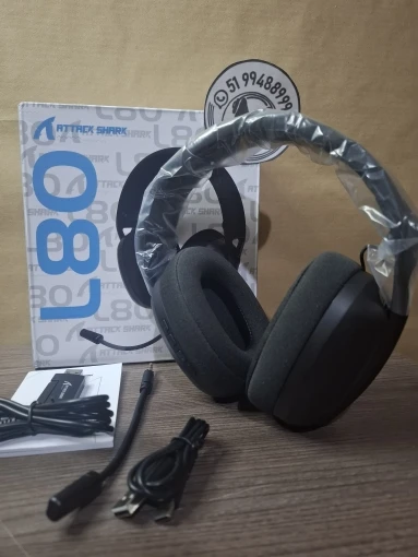 ATTACK SHARK L80 Ultra-Light Tri-Mode Gaming Headset Lightweight Wireless Gaming Headset for PC/PS4/PS5/Switch/Xbox photo review