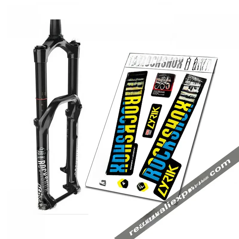AliExpress READU 2018 mountain bike front fork stickers bicycle front fork decals Bike Stickers Bicycle Accessories