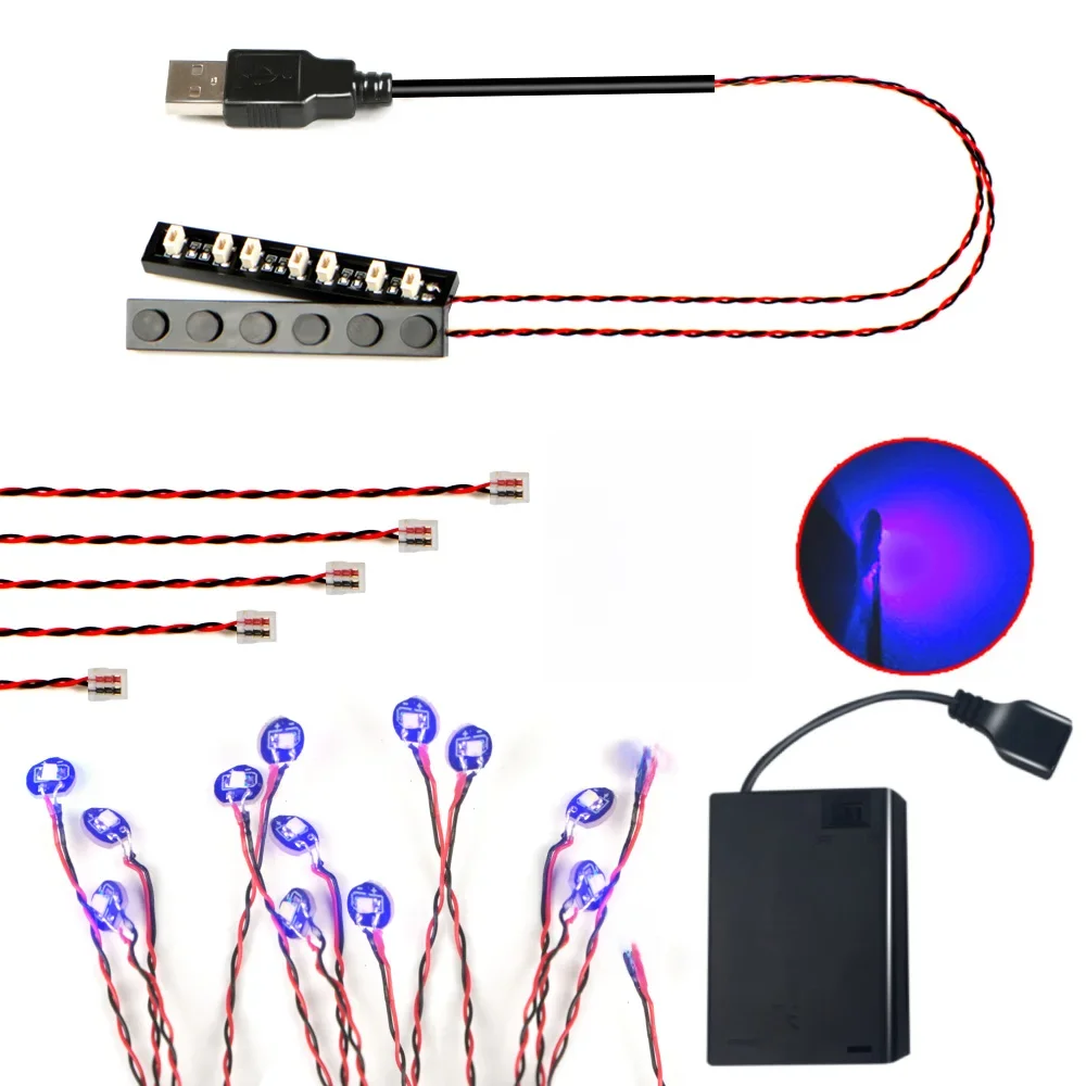 14 stuks stippen LED-lichtstenen compatibel met merkbouwstenen licht voor nachtlampje modelverlichting decoratieve verlichting - afbeelding 2
