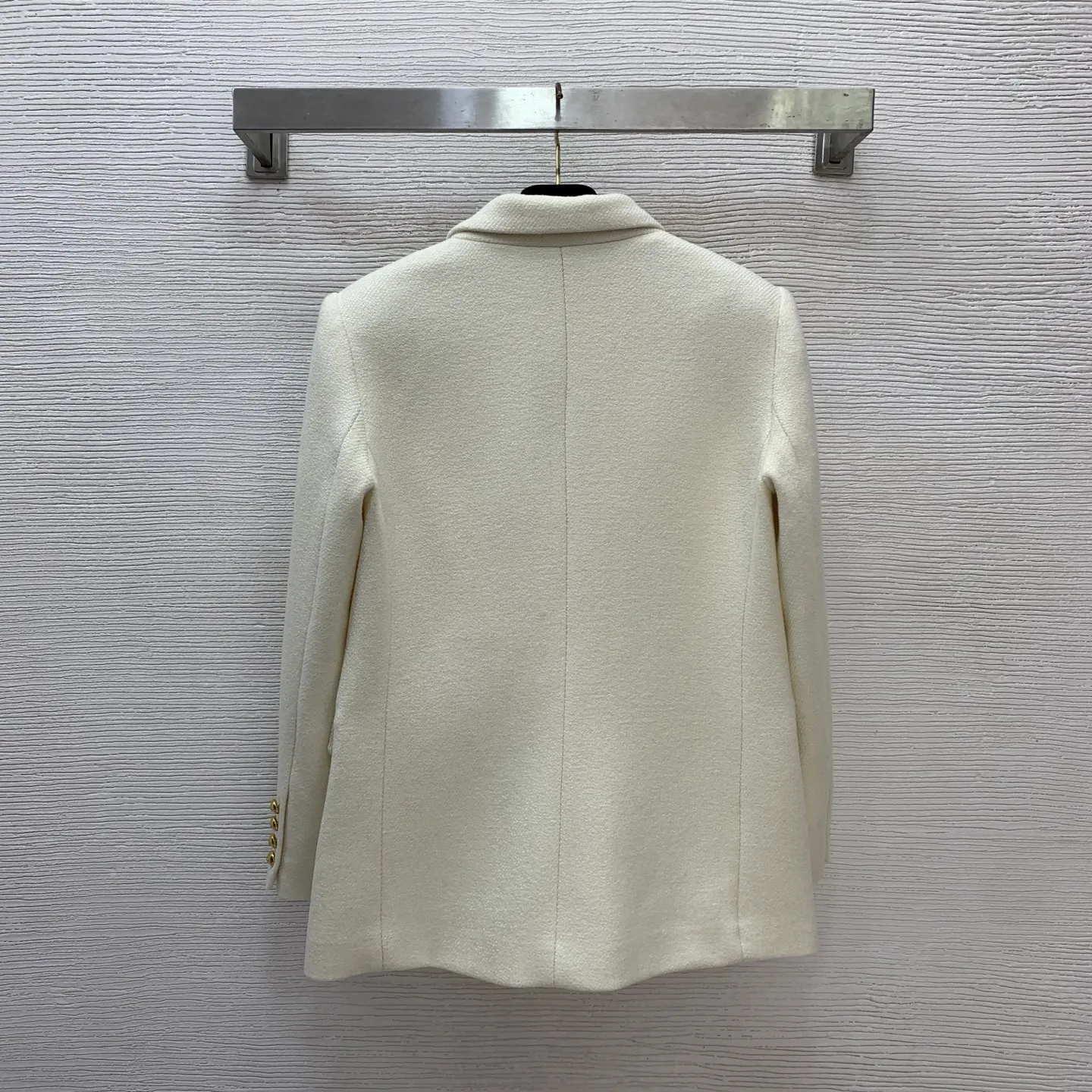 25SS Autumn and Winter Women's Double-breasted Lapel Suit Thick Jacket SU287