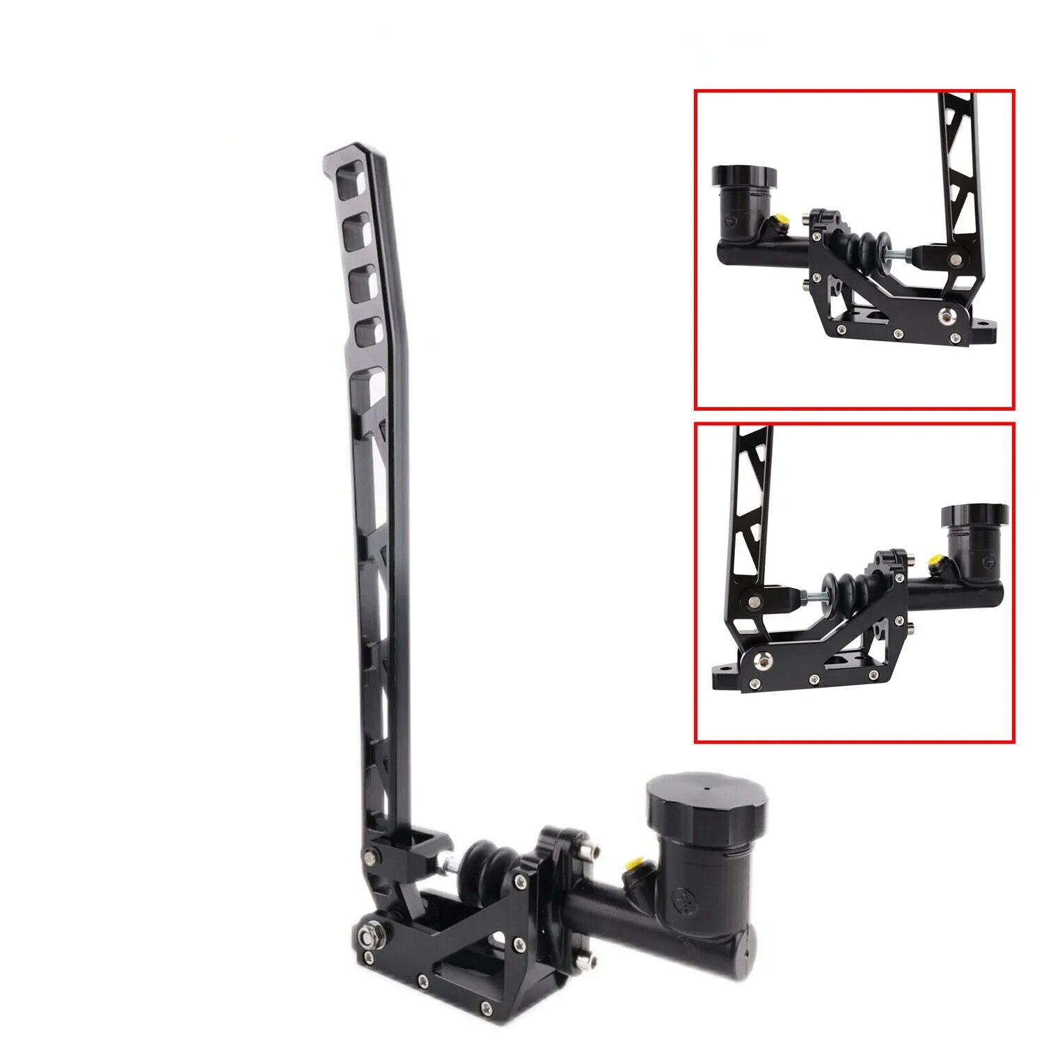 Aluminiowy hamulec hydrauliczny Drift Hydro E-Brake Wyścigowy hamulec ręczny Długie ramię Czarny zestaw przekładni Producenci dźwigni hamulca ręcznego — zdjęcie 2