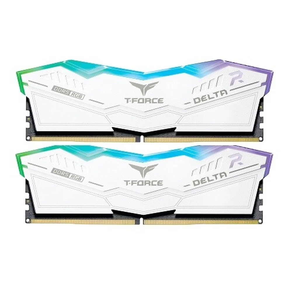 TeamGroup T-Force DDR5-5600 CL36 Delta RGB White Package 32GB(16Gx2) Gaming Dual Ram