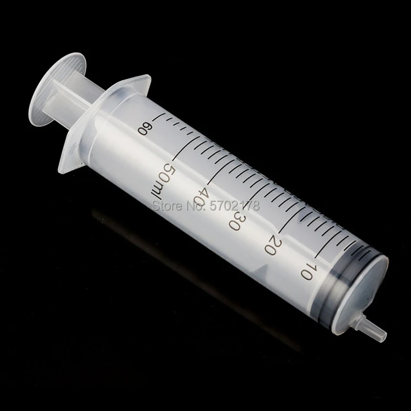 5pcs 50ml Plastic Syringe Blunt Tip Syringe Dispensing Syringe Dispensing Accessories Pet Nutrient Dispenser