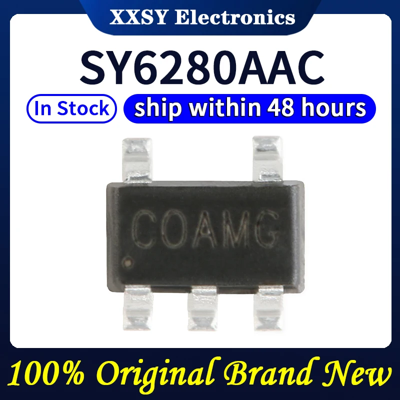 SY6280AAC SOT23-5, calidad 100% Original, nuevo