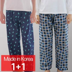 [콜라에스](1+1 2매) 남성 9부 특면파자마/티아라+플랜가든/잠옷