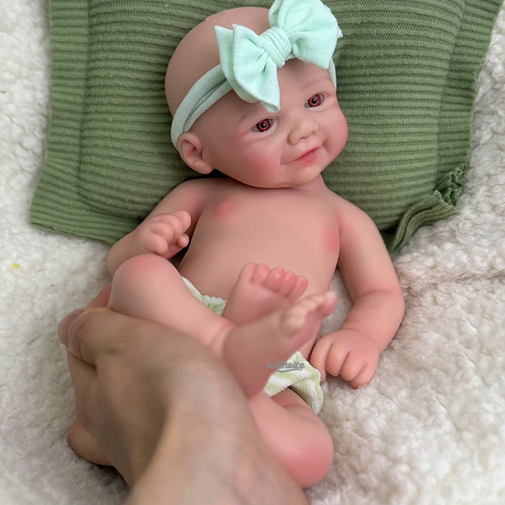 دمية أطفال واقعية مقاس 12 بوصة مصنوعة يدويًا من السيليكون بيبي قابلة للغسل لعيد الميلاد وعيد الأطفال ومجموعة الفنانين