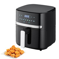 5.5L Large Capacity LED display Air Fryer Intelligent Oven French Fries And roast Chicken Food Grade With 8 Food