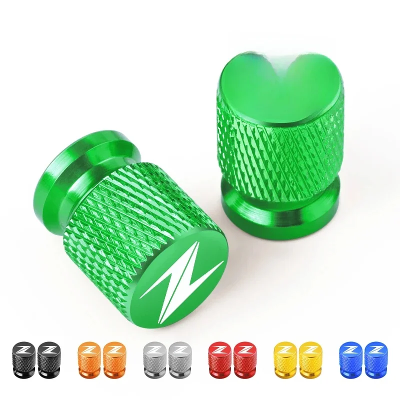 Couvercle de Valve de pneu de roue de moto, 2 pièces, pour KAWASAKI New Z400 Z900 Z1000 Z800 Z750 Z300 Z650, bouchon, accessoires CNC