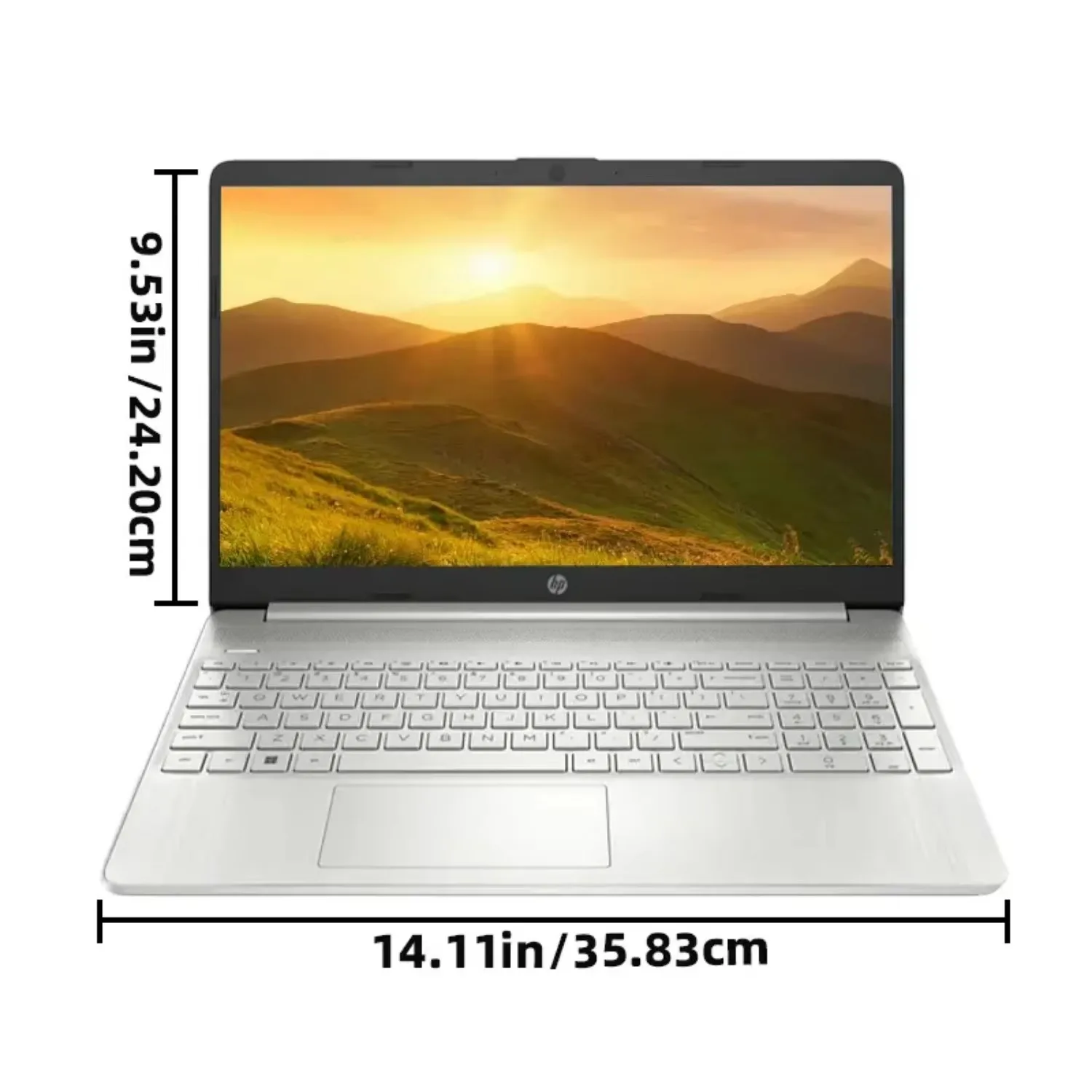 HP 15.6 "Business Touchscreen Laptop,Intel Core i3-1215U,64GB RAM,2TB SSD,Windows 11 s, Silber