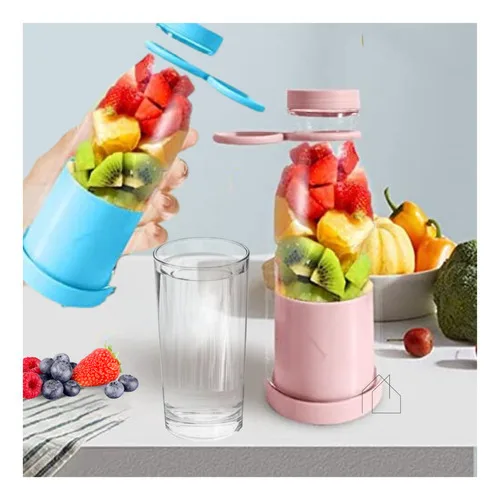 Juicers recarregáveis de frutas frescas, USB Portable Juice Bottle, Mini rápido liquidificador elétrico