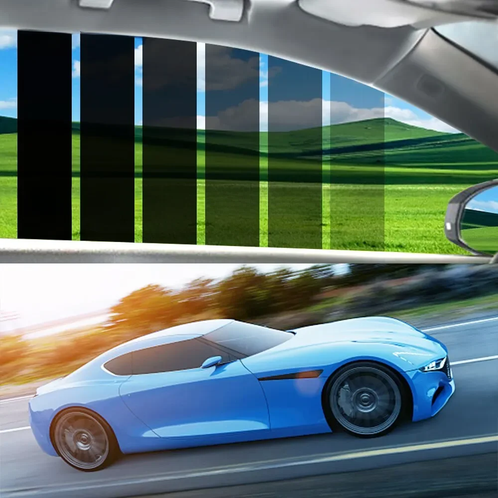 Film de teinte pour vitres de voiture, protecteur UV solaire d'été, Film de teinte pour vitres de voiture, Film de confidentialité, 50cm x 300cm, Film de pare-soleil