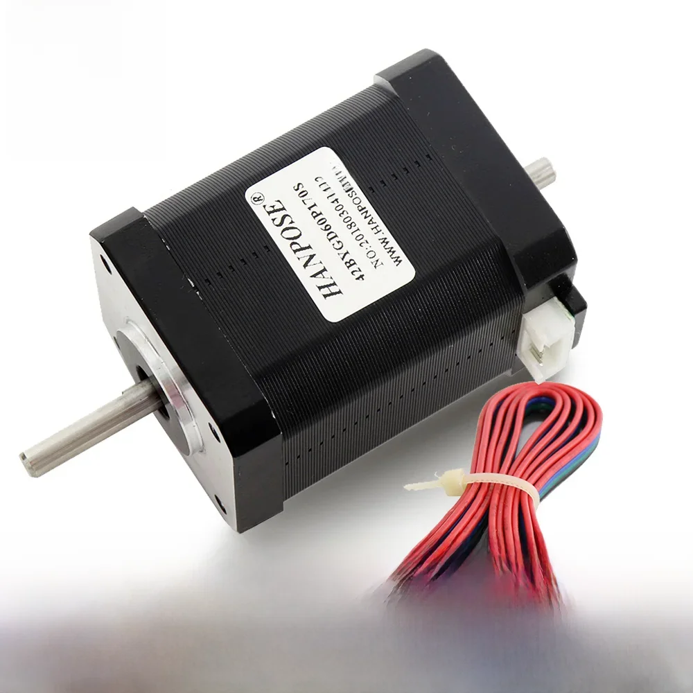 Hybrydowy silnik krokowy NEMA 17 60mm 1.7A 70N.CM 4-przewodowy 17HS6401S-SZ do drukarki 3D CNC 12V, silnik krokowy dwuosiowy — zdjęcie 2