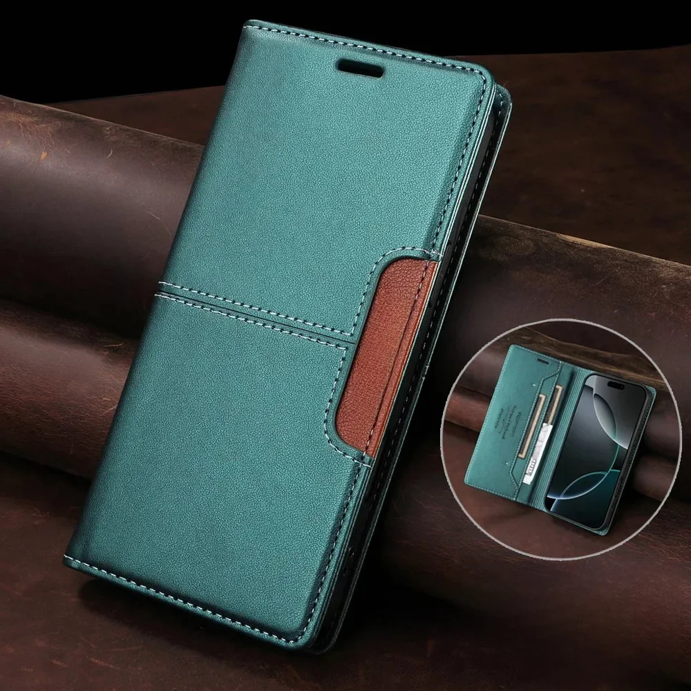 Reno12 13 14 Reno 12 FS 12F 15 16 Pro 5G Luksusowe etui RFID Wallet Funda dla OPPO Reno 12 Pro Etui Reno13 F 12FS 13A Pokrowiec z klapką — zdjęcie produktu 7