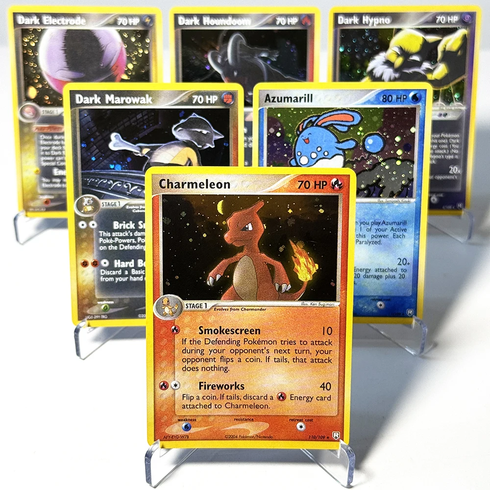 Tarjetas de Juego PKM STAGE1, Tarjetas Proxy Raras, Tarjetas DIY, PTCG, Gran Venta, Charmeleon, Azumarill, Dark Marowak, Dark Steelix/Electrode, Togetic