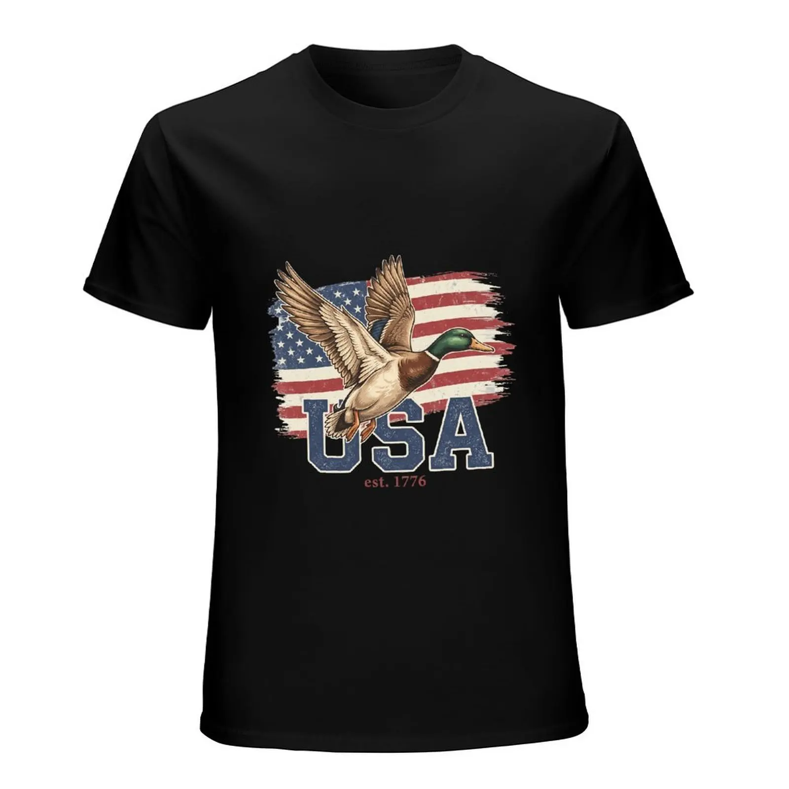 Buck Around And Find Out Deer Shotgun Retro Black T-Shirt Mens Outdoor Hunting Casual Cotton Short Sleeve Tee