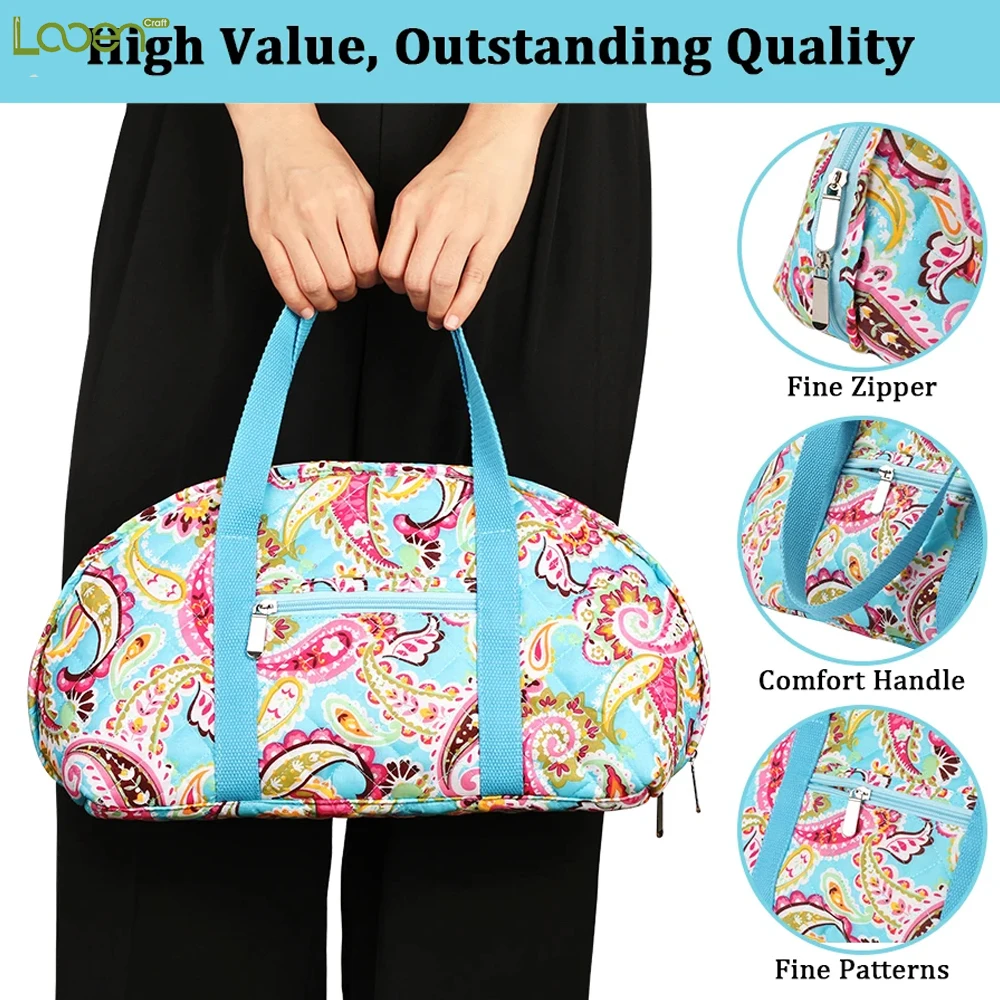 

Looen Knitting Bags Crochet Backpack For Sewing organizer Knitting Needle Sewing Accessories ​Portable Comfortable Durable Tote