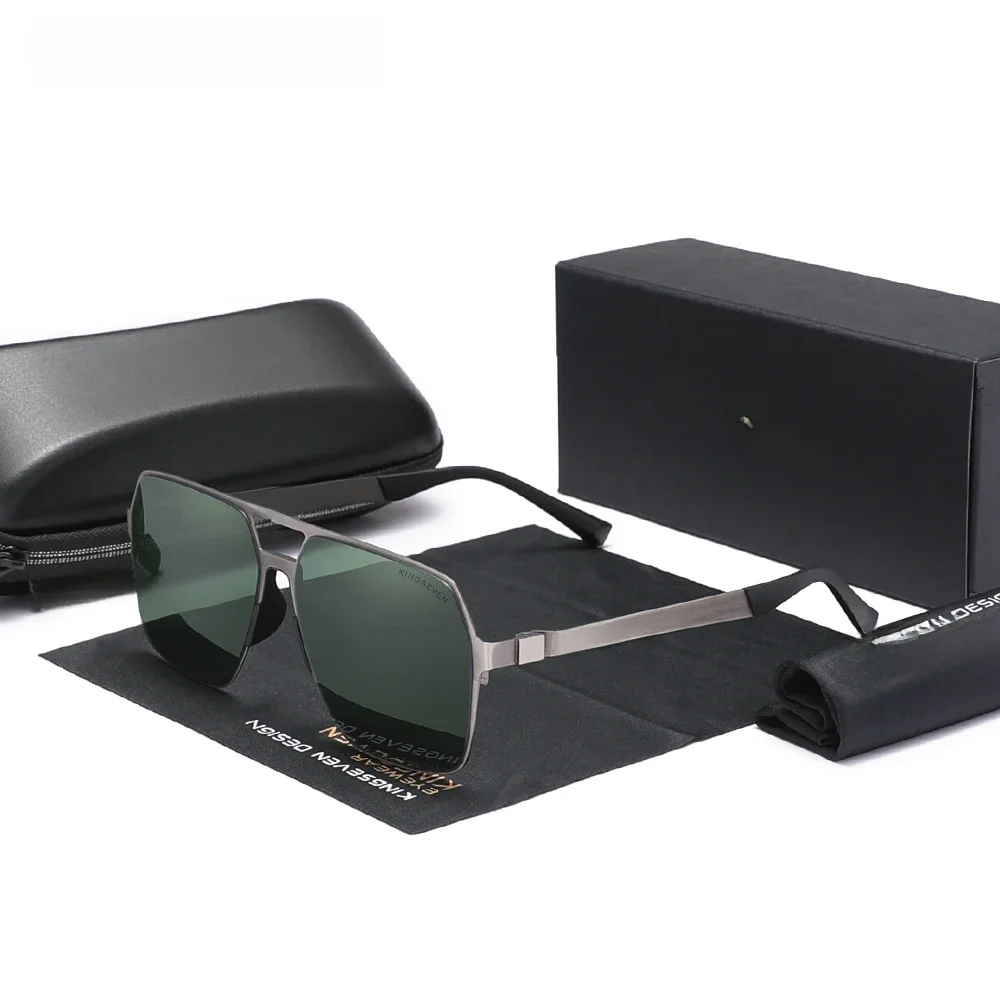 AliExpress KINGSEVEN New Driving Men's Polarized Sunglasses Ultra Thin Temples Sun Glasses For Men UV400 Retro Eyewear Outdoor Sports