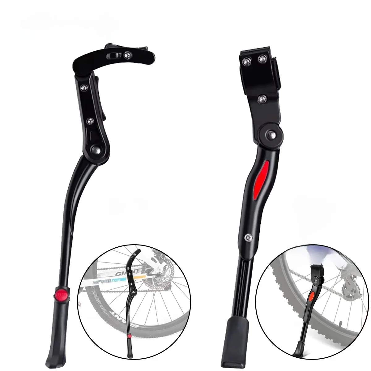 AliExpress pinmoap 1PC Bicycle Stand Footrest Height Adjustable Aluminum Alloy Footrest Bicycle Side Support Suitable For Mountain Road Bicycles