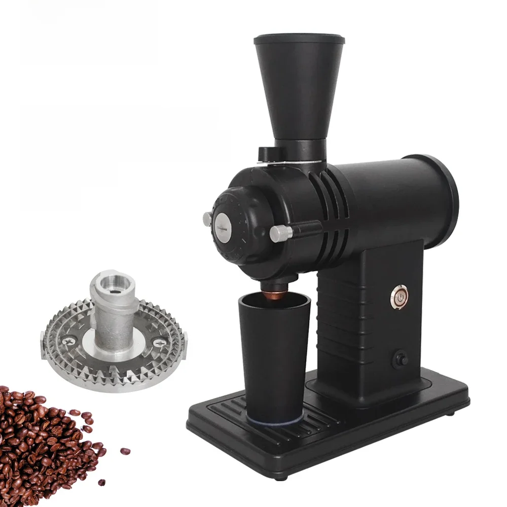 Xeoleo moedor de café fantasma, de tubarão, 78mm, com filtro, 200w, para cafeteira em 10 passos