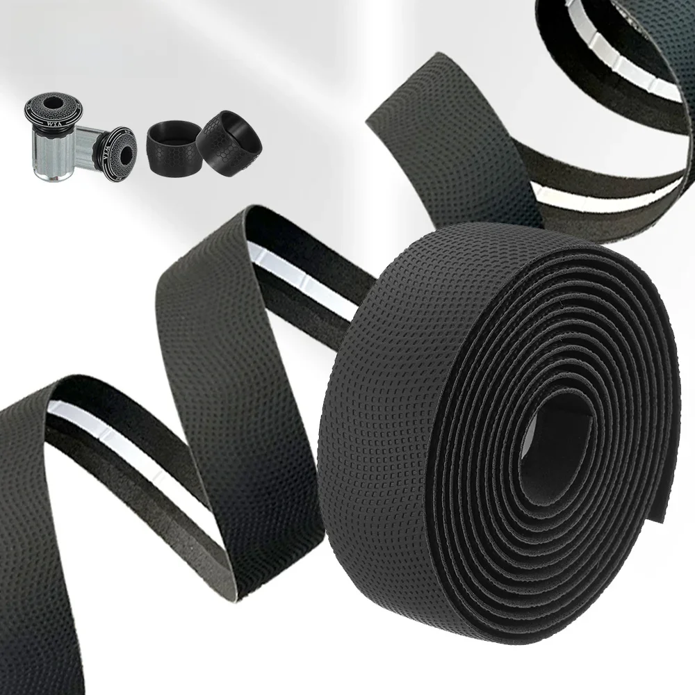 AliExpress VXM Road Bike Handlebar Tape Black Bar Tapes EVA/PU Soft Anti-Vibration Wrap Tape Durable Bar Bartape Anti-slip