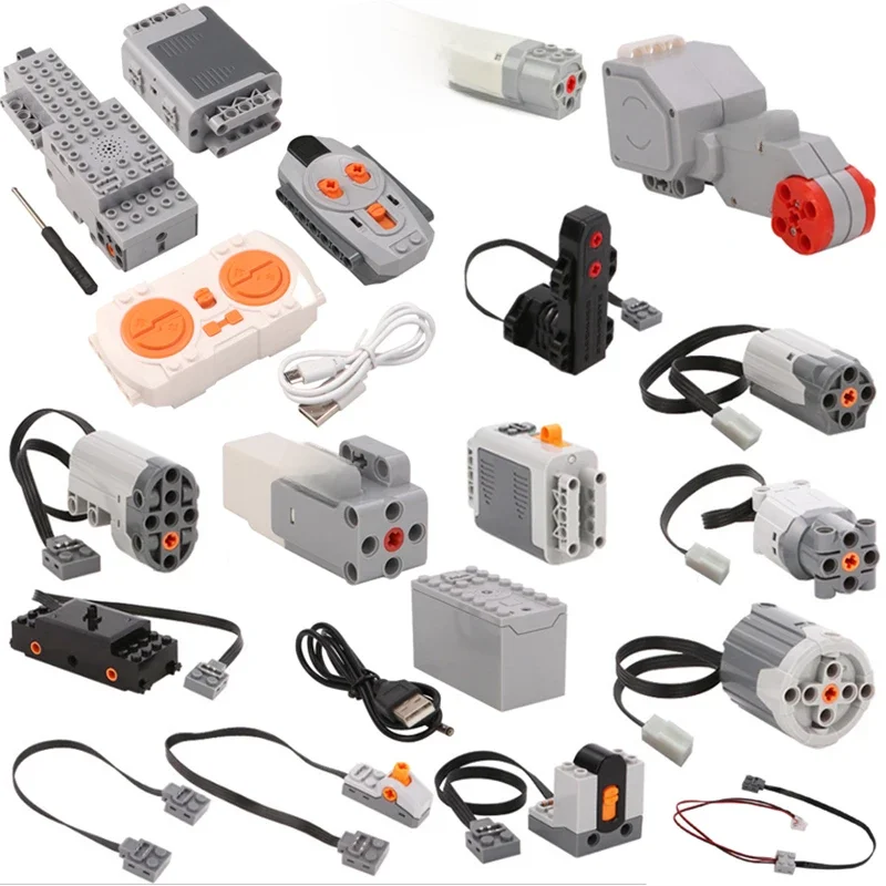 MOC – pièces de haute technologie M XL L, fonctions de puissance Servo, moteur multi-outils PF 8293 8883, blocs de construction de maquettes compatibles avec LEGO