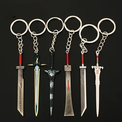Final Fantasy Mini Sabre Small Model Toys Keychain Pendant