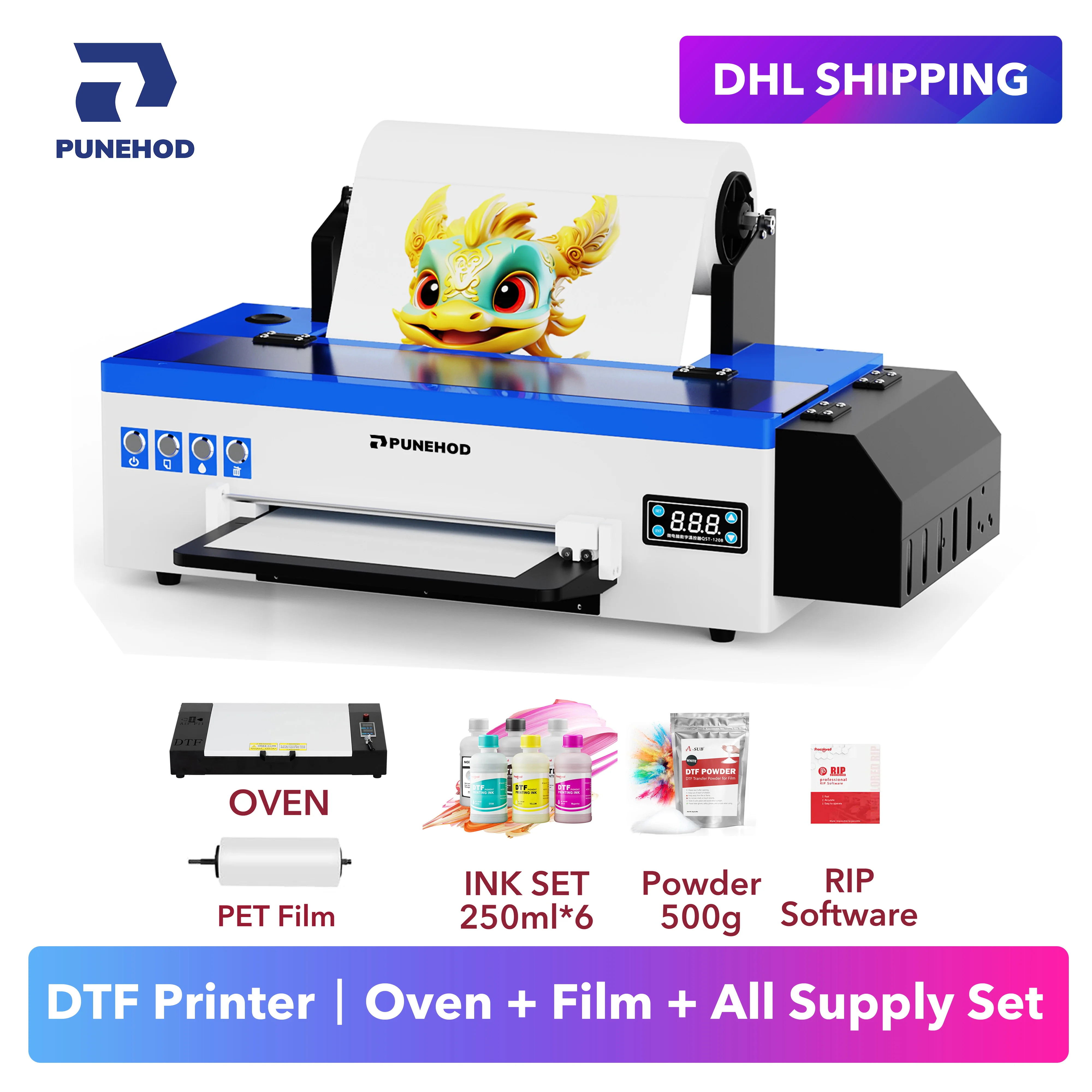 Provolored A3+R1390 DTF Printer: La Soluzione Definitiva per la Stampa su Tessuti con Qualità Professionale