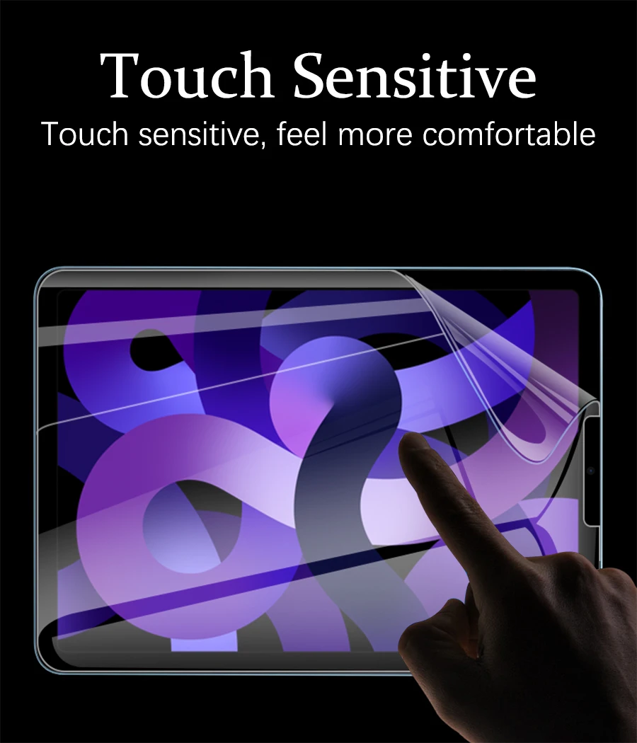 2 Stück Hydro gel folie für iPad Pro 11 12,9 Luft 4 5 13 10,2 Displays chutz folie für iPad Mini 6 2 3 9,7 9 Genration nicht Glas – Detail 8