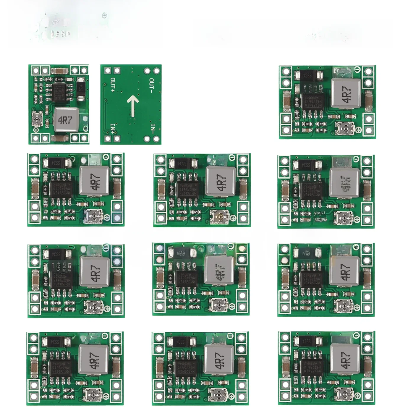 5 sztuk/10 sztuk MP1584EN 3A bardzo mały rozmiar DC-DC moduł zasilania obniżającego regulowany moduł obniżający moc obniżający wyjście 12V 9V 5V 3V — zdjęcie 2