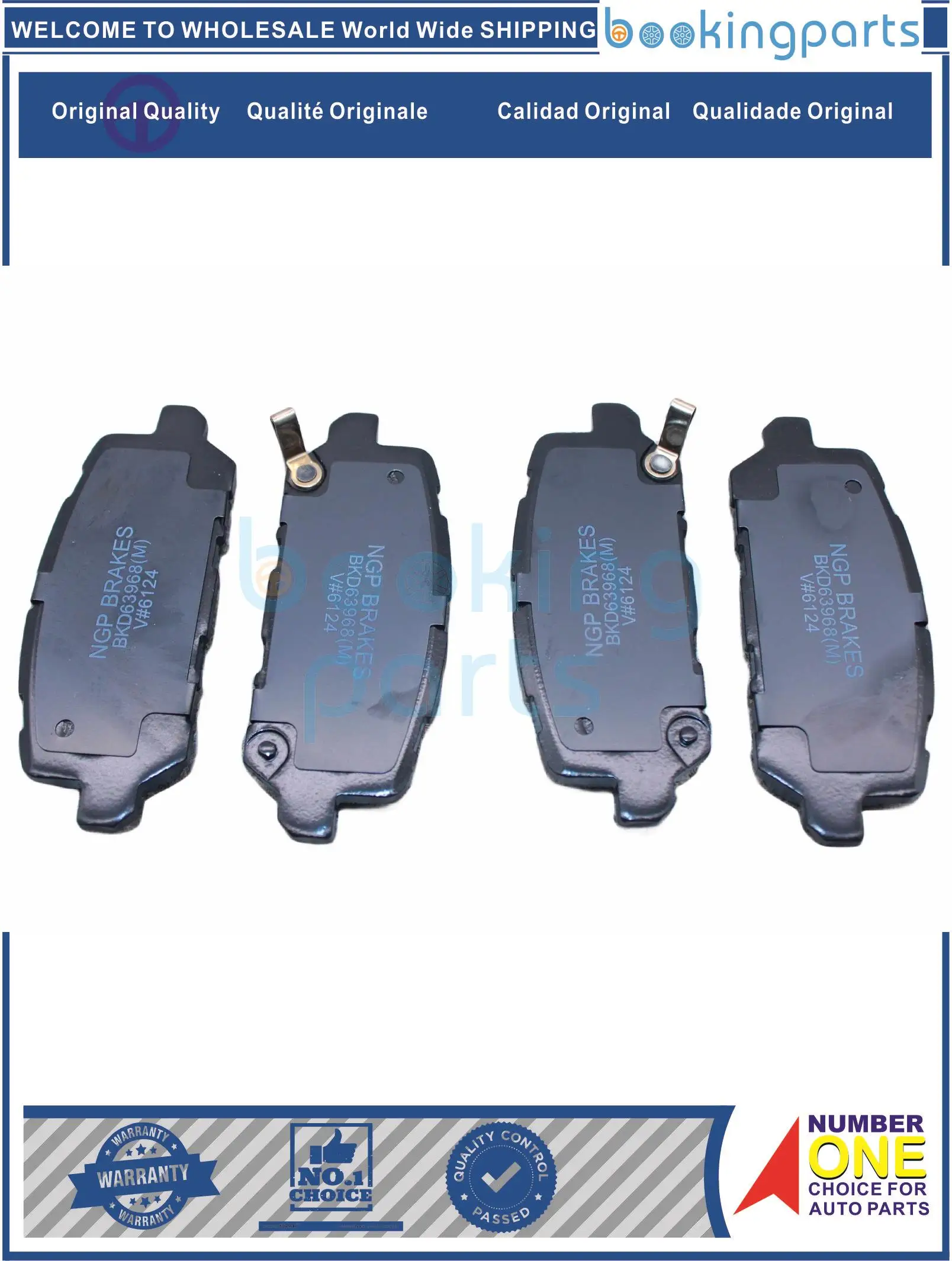 BKD63968(M),43022-T2J-A01,43022T2JA01 Brake Pad For HONDA VEZEL 13-,HR-V 15-