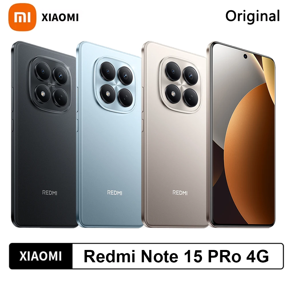 Image of Xiaomi Redmi Note 15 Pro 4G Globale Version MediaTek Helio G200-Ultra NFC 6500mAh Monster-Akku 6,77" FHD+ AMOLED 200MP OIS Kamera Smartphone