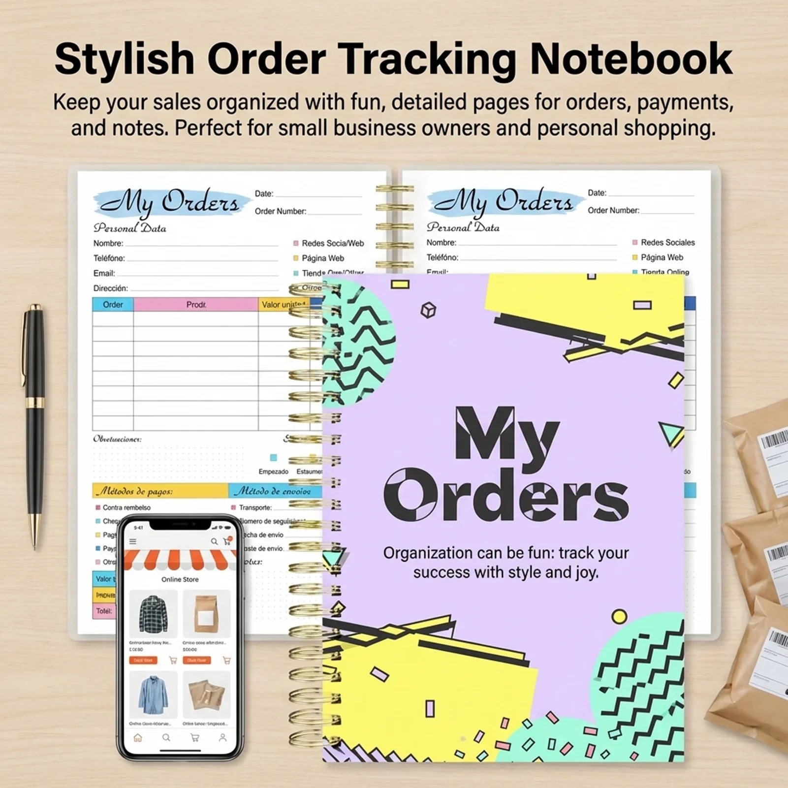 Portable Shopping List Notebook Eco-Friendly Recycled Paper Smooth Writing Surface For Supermarket And Mall Use For Shoppers