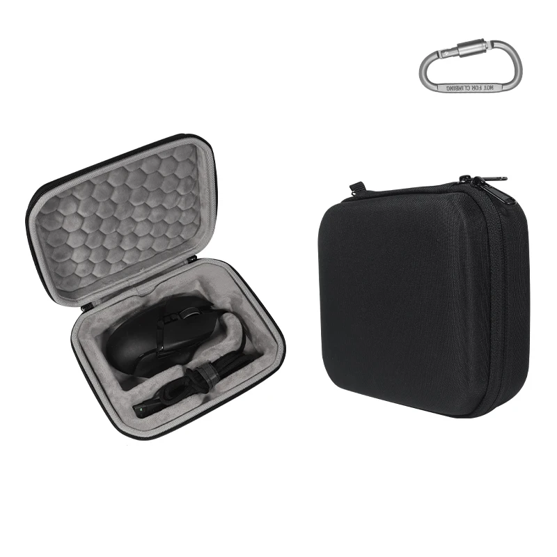 Zipper EVA Hard Earphone Pouch Carry Case Storage Bag for RAZER BASILISK V2 / Ultimate Version Mouse Protective Bag