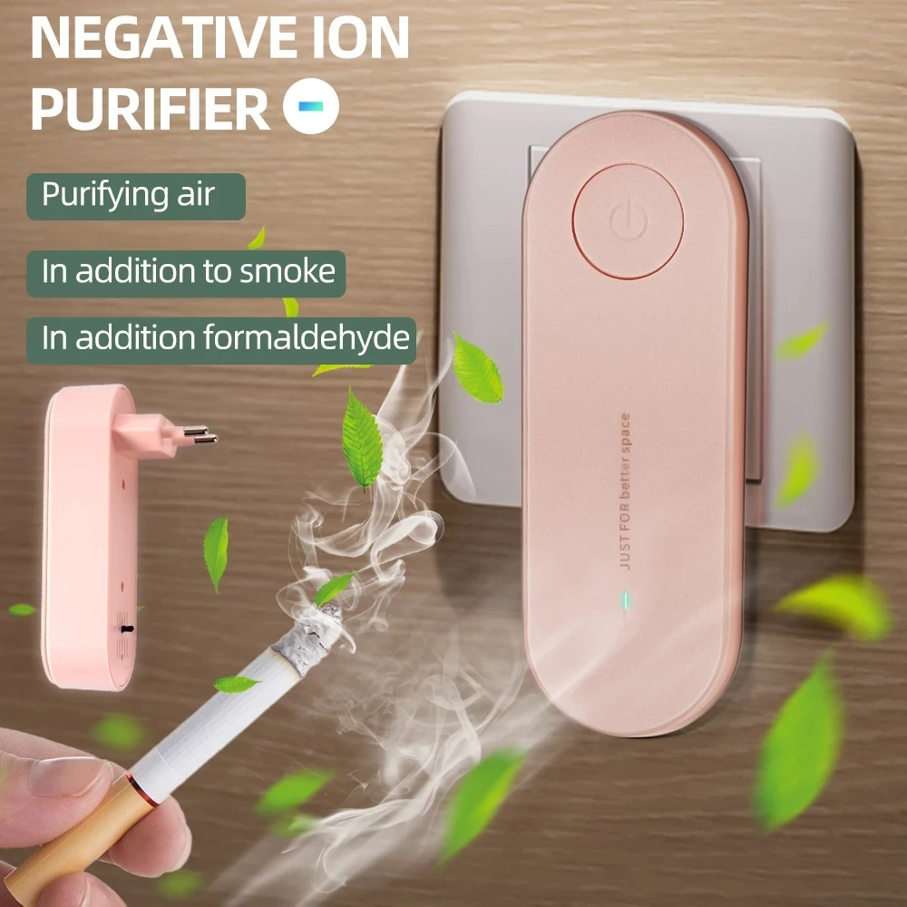 Xiaomi แบบพกพาเครื่องฟอกอากาศ Anion เครื่องฟอกอากาศ Air Freshener Ionizer Cleaner ฝุ่นควันบุหรี่ Remover ห้องน้ำระงับกลิ่นกาย