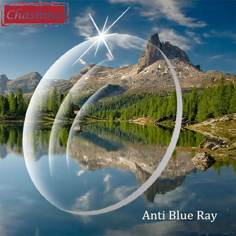 Chashma 1.56 Index Clear Color Radiation Lens Anti Blue Ray Optical Recipe Tint Eye Lenses Prescription Blue Light Resistance
