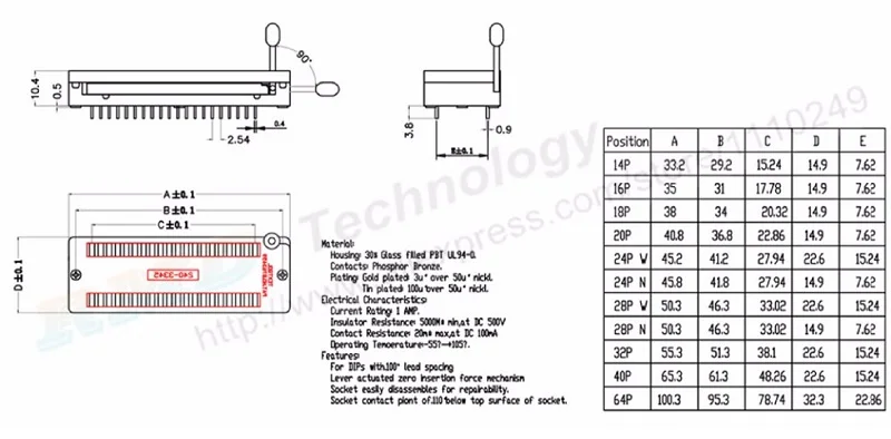 Universal ZIF DIP Tester Test Socket IC Socket Universal IC Soldering Plug 1 pcs/lot Pin 2,54 MM Green DIP ZIF Zocalos Integrated ZIF DIP IC UNIVERSAL from Spain MARKETPLACEXT