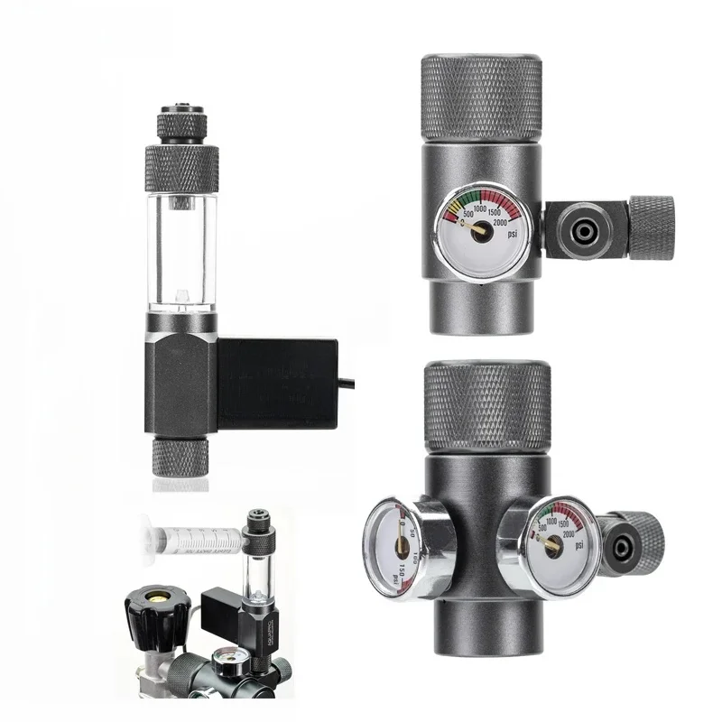 Akwarium Co2 Regulator Mini System Reduktor dwutlenku węgla Cylinder Zawór elektromagnetyczny Akcesoria Akwarium Fishbowl Dostawy Rośliny — zdjęcie 2