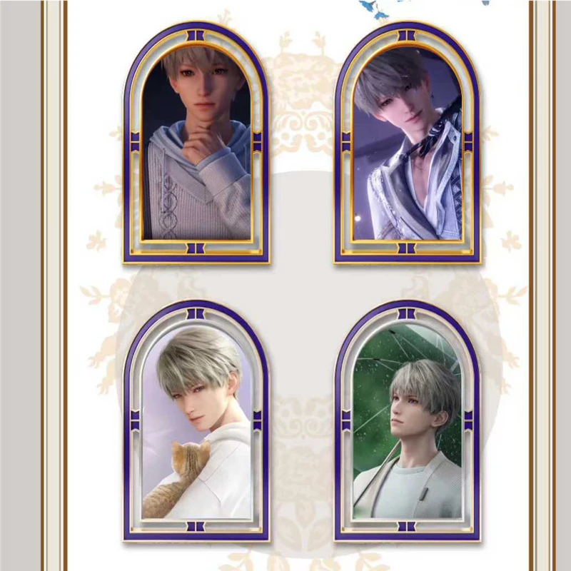 Love and Deepspace Collection Premium Metal Enamel Stand By Xindong Wenchuang Male God Series Hot Selling Deluxe Collectors Gift