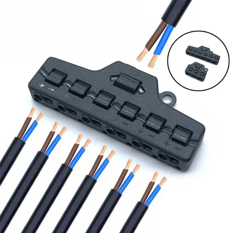 Boîte de partage de Port de Train ferroviaire, Hub de Port de Distribution 3/6 pour modèle Led SMD, système d'éclairage Miniature, lampe DC